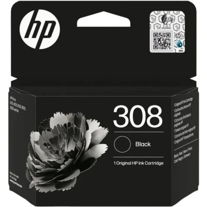 HP Cartucho de Tinta Original 308 negra (UE) HP Cartucho de Tinta Original 308 negra (UE)