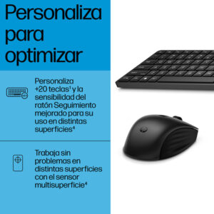 HP Conjunto de teclado y ratón inalámbricos 655