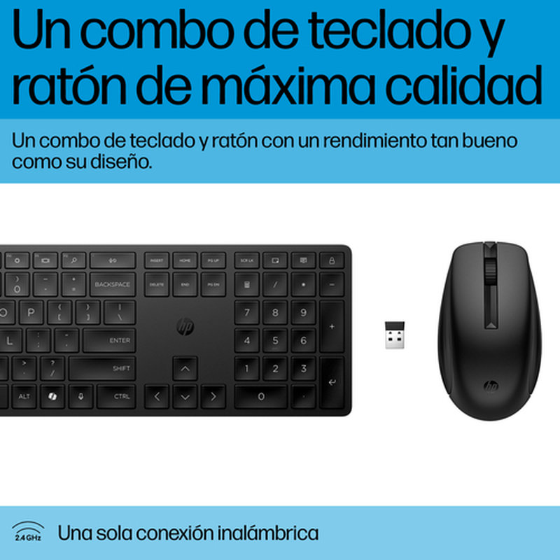 HP 655 Wireless KB & Mouse Combo Twink HP 655 Wireless KB & Mouse Combo Twink - Imagen 2