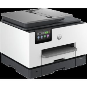 HP OfficeJet Pro Impresora multifunción 9130b, Color, Impresora para Pequeñas y medianas empresas, Imprima, copie, escanee y envíe por fax, Conexión inalámbrica; Impresión desde móvil o tablet; Alimentador automático de documentos; Impresión a doble cara; Escaneado a doble cara; Escanear a correo electrónico; Escanear a PDF; Fax; Puerto frontal de unidad flash USB; Pantalla táctil