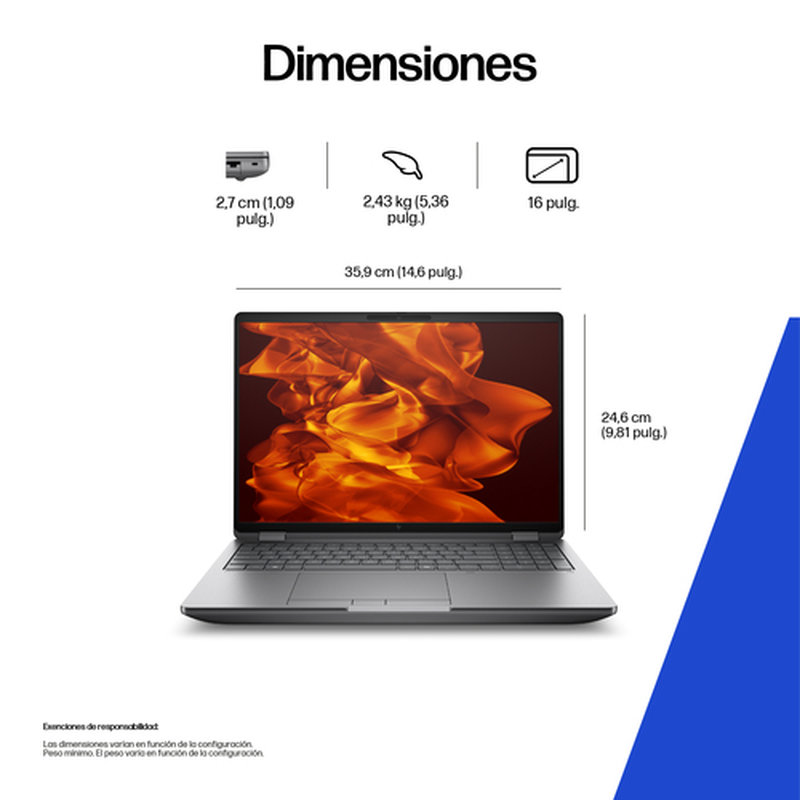 HP ZBook Fury G1i 16 inch Mobile Workstation PC Wolf Pro Security Edition - Data Science Intel Core Ultra 7 Estación de trabajo móvil 40,6 cm (16") WUXGA 32 GB DDR5-SDRAM Wi-Fi 7 (802.11be) Windows 11 Pro AI PC, AI Workstation HP ZBook Fury G1i 16 inch Mobile Workstation PC Wolf Pro Security Edition - Data Science Intel Core Ultra 7 Estación de trabajo móvil 40,6 cm (16") WUXGA 32 GB DDR5-SDRAM Wi-Fi 7 (802.11be) Windows 11 Pro AI PC, AI Workstation - Imagen 6