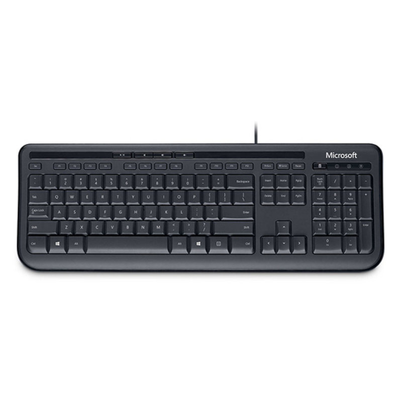 Incase Designed by Microsoft Wired Keyboard 600 teclado Oficina USB QWERTY Inglés de EE. UU. Negro