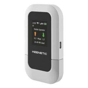 Keenetic Roamer 4G (KN-5110 router inalámbrico Banda única (2,4 GHz) Negro, Gris