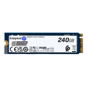Kingston Technology 240G DC2000B PCIe 4.0 M.2 2280 Enterprise SSD (Sin disipador térmico)