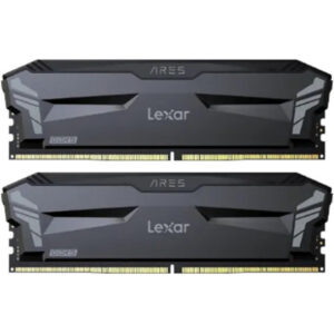 LEXAR MEMORIA ARES DDR5 6000 CL32 1.35V MEMORY WITH HEATSINK, NON-RGB LIGHTING, DUAL PACK, BLACK COLOR
