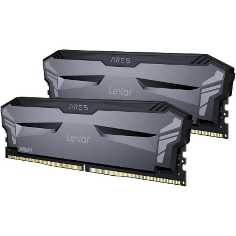 LEXAR MEMORIA ARES DDR5 6000 CL32 1.35V MEMORY WITH HEATSINK, NON-RGB LIGHTING, DUAL PACK, BLACK COLOR LEXAR MEMORIA ARES DDR5 6000 CL32 1.35V MEMORY WITH HEATSINK, NON-RGB LIGHTING, DUAL PACK, BLACK COLOR - Imagen 2
