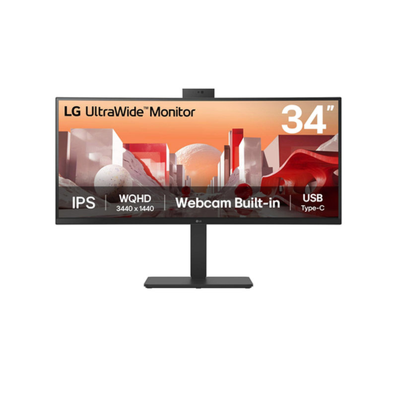 LG 34BA85QE-B pantalla para PC 86,4 cm (34") 3440 x 1440 Pixeles Wide Quad HD LCD Negro