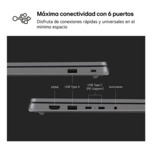 LG Gram 15UD50T Intel® Core™ i5 i5-1334U Portátil 38,1 cm (15") Full HD 512 GB SSD Wi-Fi 6 (802.11ax) FreeDOS Español Plata LG Gram 15UD50T Intel® Core™ i5 i5-1334U Portátil 38,1 cm (15") Full HD 512 GB SSD Wi-Fi 6 (802.11ax) FreeDOS Español Plata