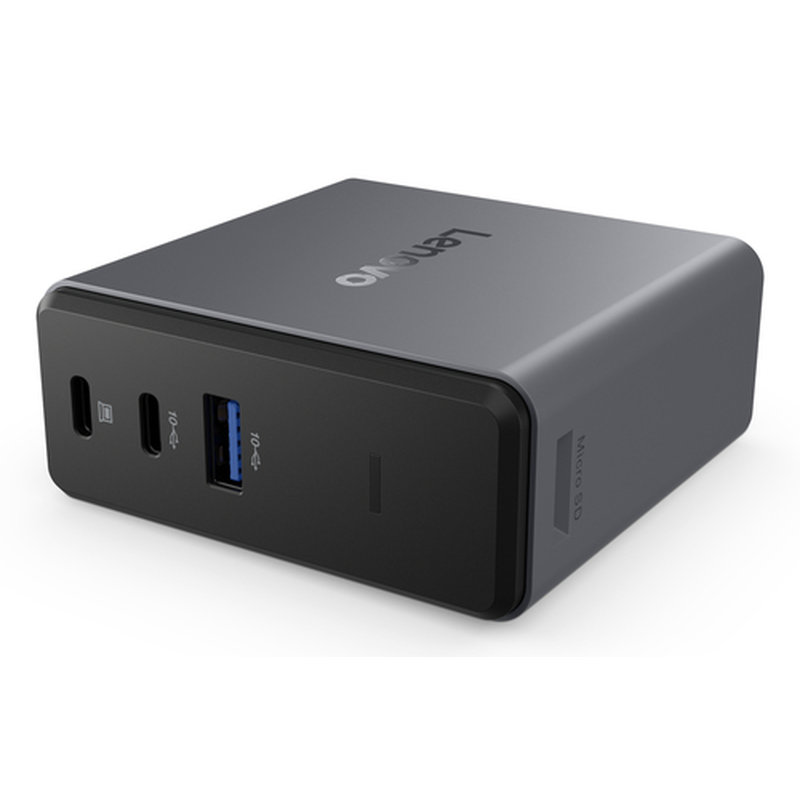 Lenovo X9 Charging GaN Dock Alámbrico USB 3.2 Gen 2 (3.1 Gen 2) Type-C Gris - Imagen 5