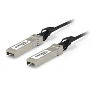 LevelOne DAC-0101 Cable de fibra óptica e InfiniBand 1 m SFP+ Negro, Acero inoxidable
