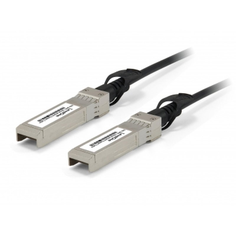 LevelOne DAC-0101 Cable de fibra óptica e InfiniBand 1 m SFP+ Negro, Acero inoxidable LevelOne DAC-0101 Cable de fibra óptica e InfiniBand 1 m SFP+ Negro, Acero inoxidable