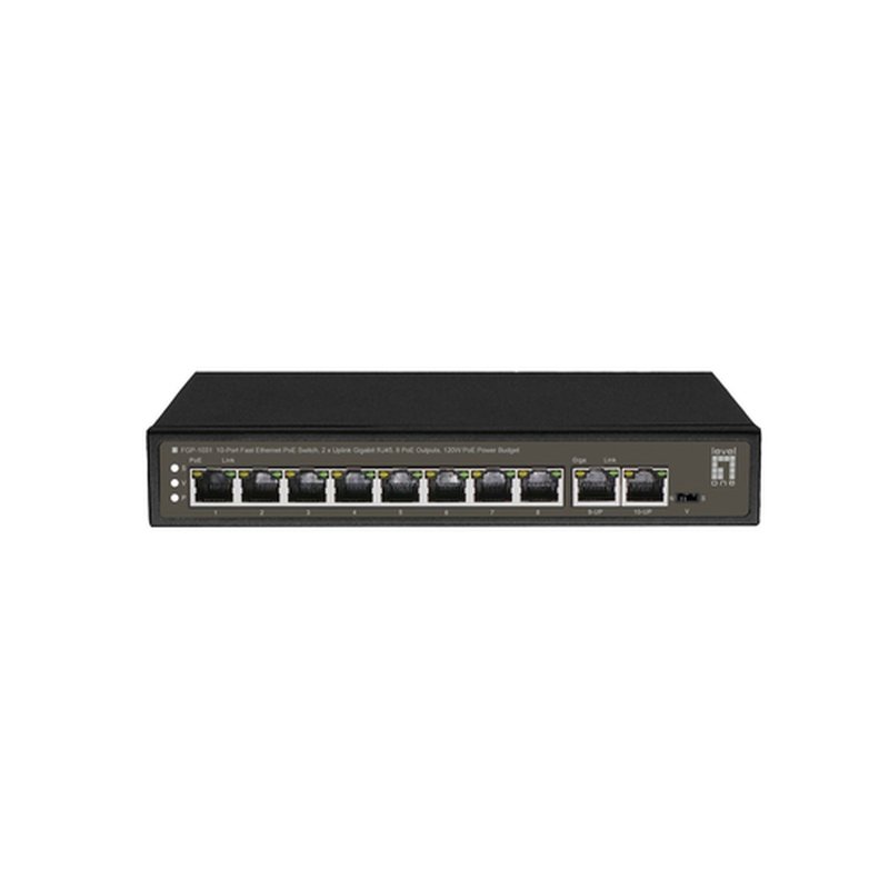 LevelOne FGP-1031 switch No administrado Gigabit Ethernet (10/100/1000) Energía sobre Ethernet (PoE) Negro