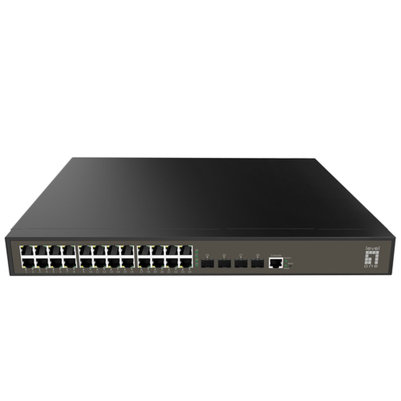 LevelOne GEL-2871 switch Gestionado L2+ Gigabit Ethernet (10/100/1000) 1U Negro