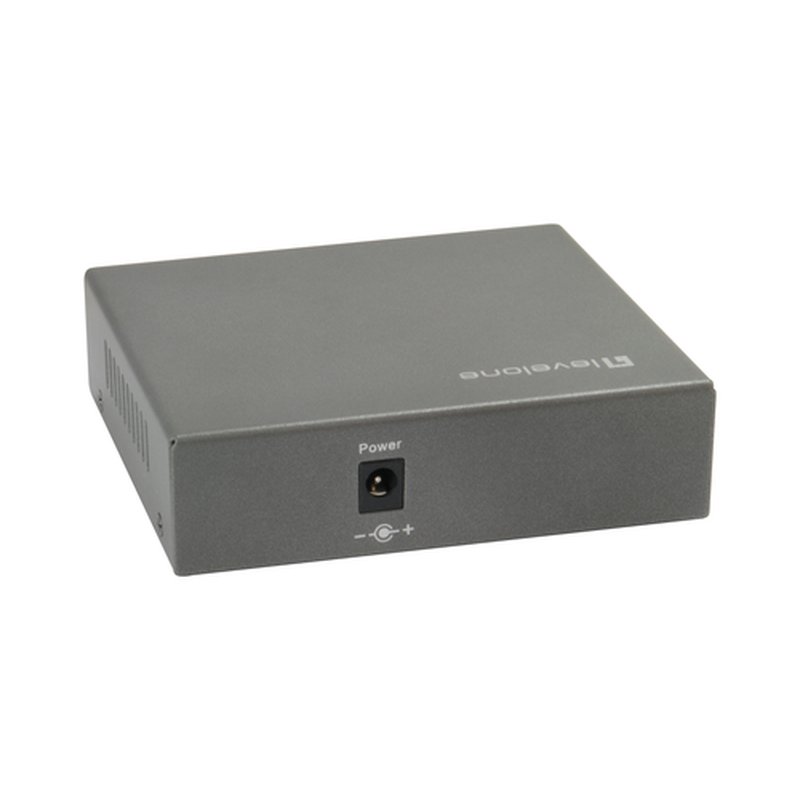 LevelOne GEP-0523 switch Gigabit Ethernet (10/100/1000) Energía sobre Ethernet (PoE) Negro - Imagen 2