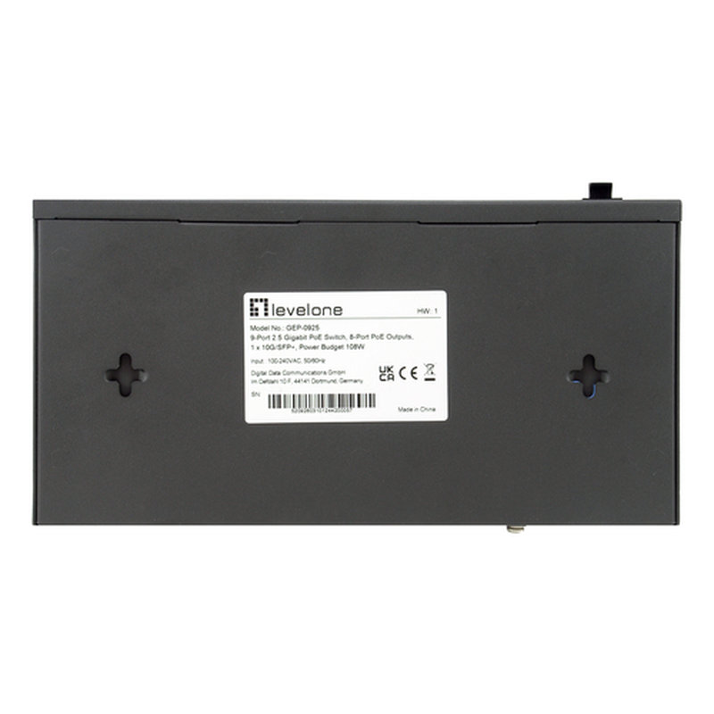 LevelOne GEP-0925 switch No administrado 2.5G Ethernet (100/1000/2500) Energía sobre Ethernet (PoE) Negro - Imagen 5