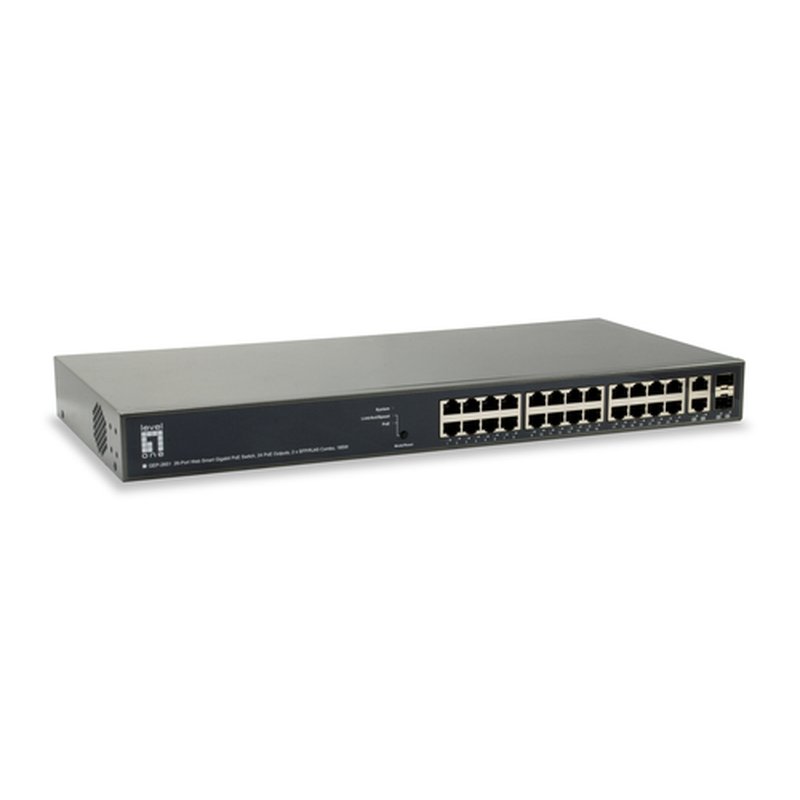 LevelOne GEP-2651 switch Gestionado L3 Gigabit Ethernet (10/100/1000) Energía sobre Ethernet (PoE) Negro