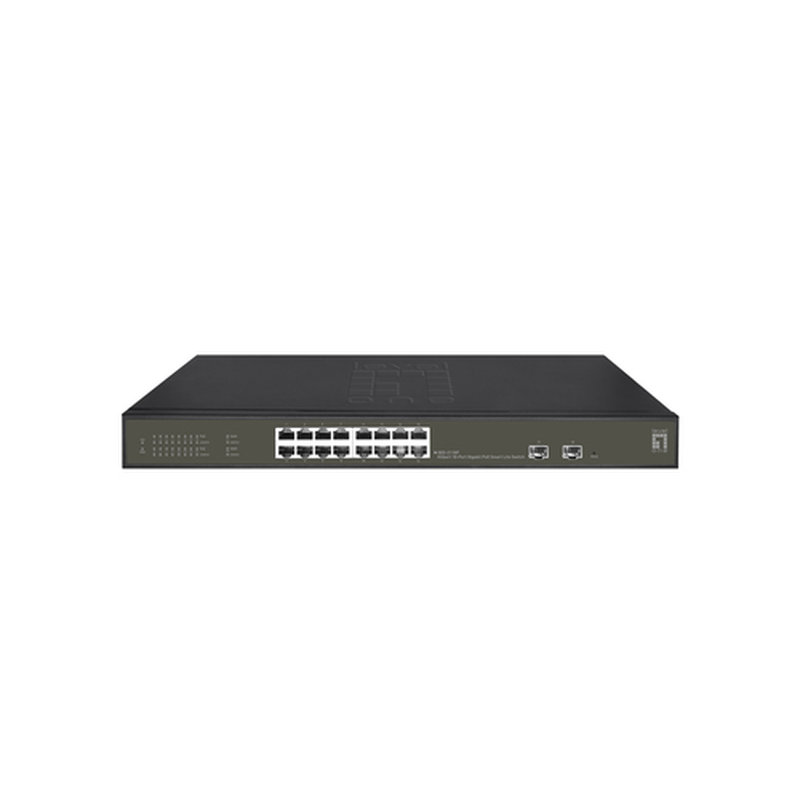 LevelOne GES-2118P switch Gestionado L2 Gigabit Ethernet (10/100/1000) Energía sobre Ethernet (PoE) Negro