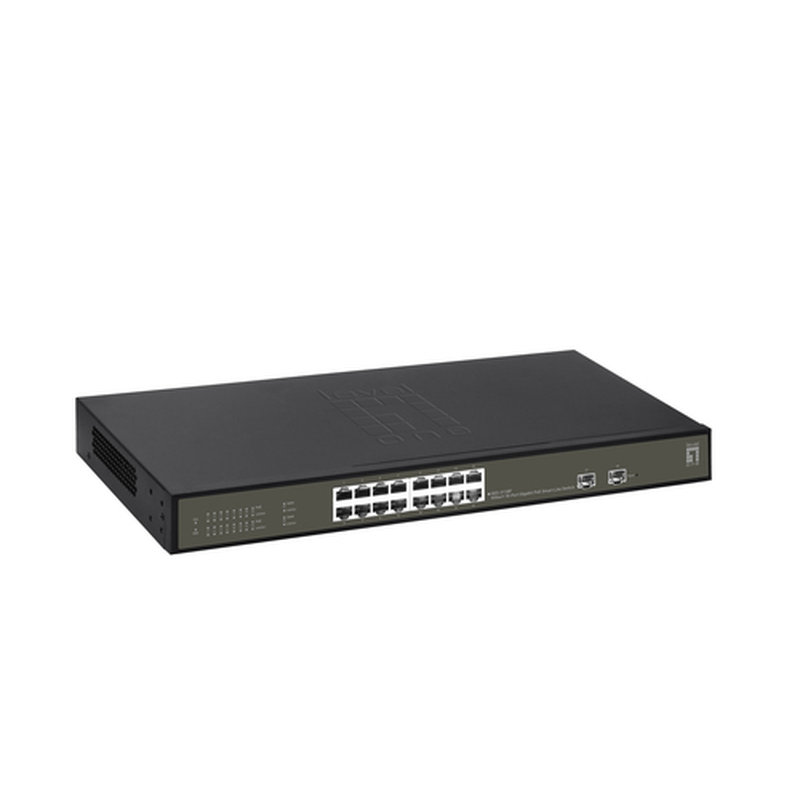 LevelOne GES-2118P switch Gestionado L2 Gigabit Ethernet (10/100/1000) Energía sobre Ethernet (PoE) Negro - Imagen 4