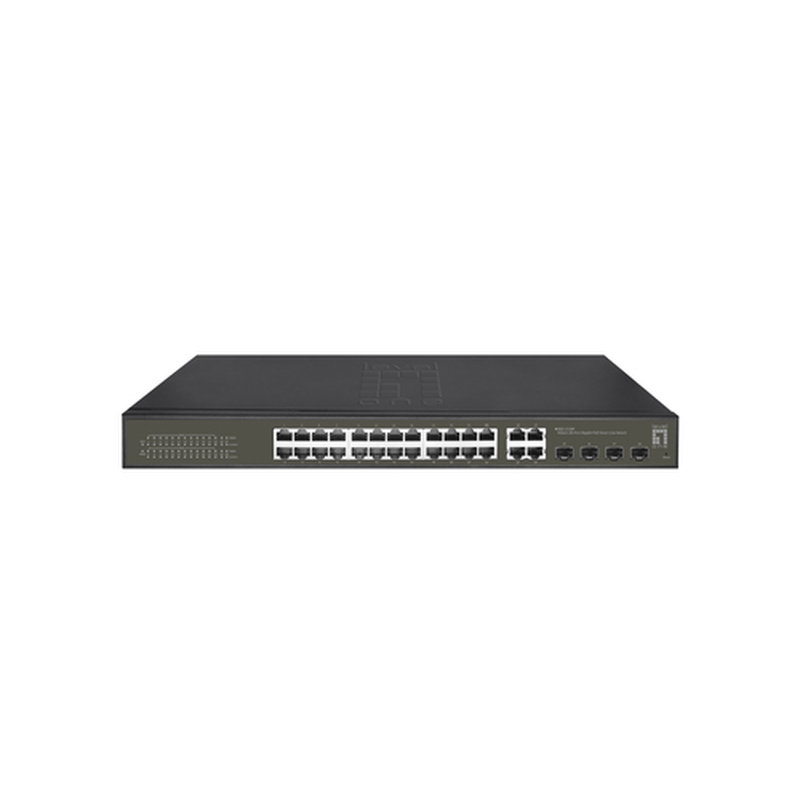 LevelOne GES-2128P switch Gestionado L2 Gigabit Ethernet (10/100/1000) Energía sobre Ethernet (PoE) Negro