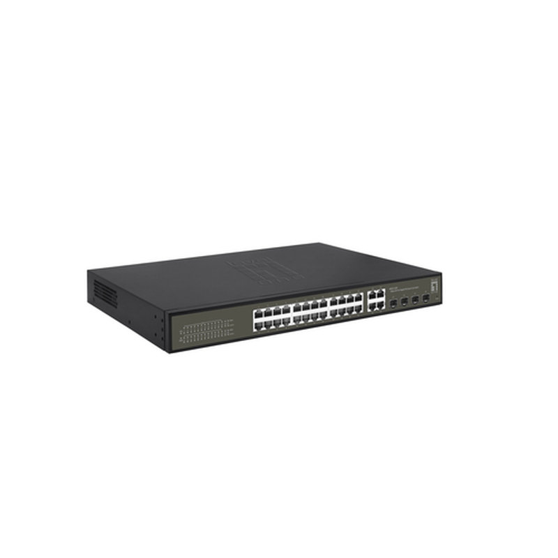 LevelOne GES-2128P switch Gestionado L2 Gigabit Ethernet (10/100/1000) Energía sobre Ethernet (PoE) Negro - Imagen 4