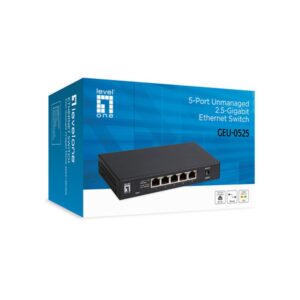 LevelOne GEU-0525 switch No administrado 2.5G Ethernet (100/1000/2500) Negro