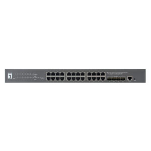 LevelOne GTP-2871 switch Gestionado L3 Gigabit Ethernet (10/100/1000) Energía sobre Ethernet (PoE) Gris