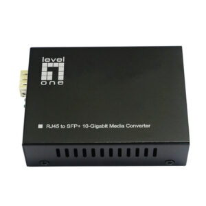 LevelOne GVT-2051 convertidor de medio 10000 Mbit/s Negro