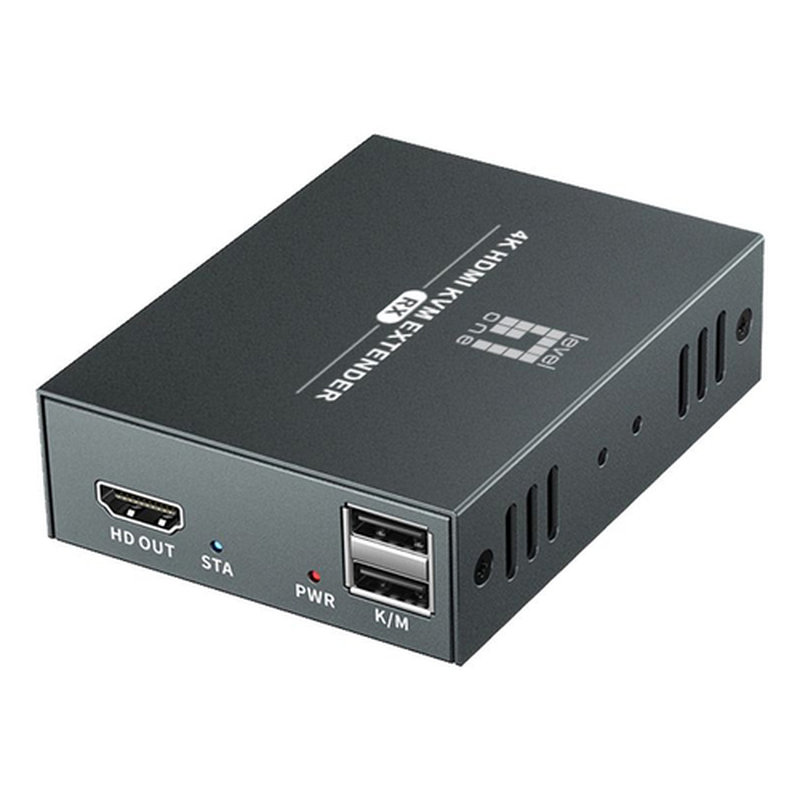 LevelOne HVE-8111 extensor audio/video Transmisor y receptor de señales AV Negro - Imagen 2