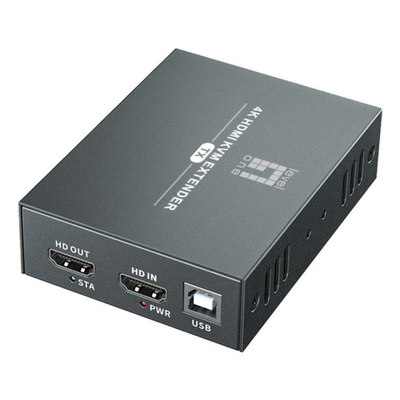 LevelOne HVE-8111 extensor audio/video Transmisor y receptor de señales AV Negro - Imagen 3