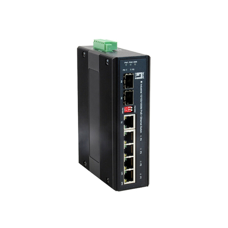 LevelOne IES-0620 switch Gigabit Ethernet (10/100/1000) Energía sobre Ethernet (PoE) Negro