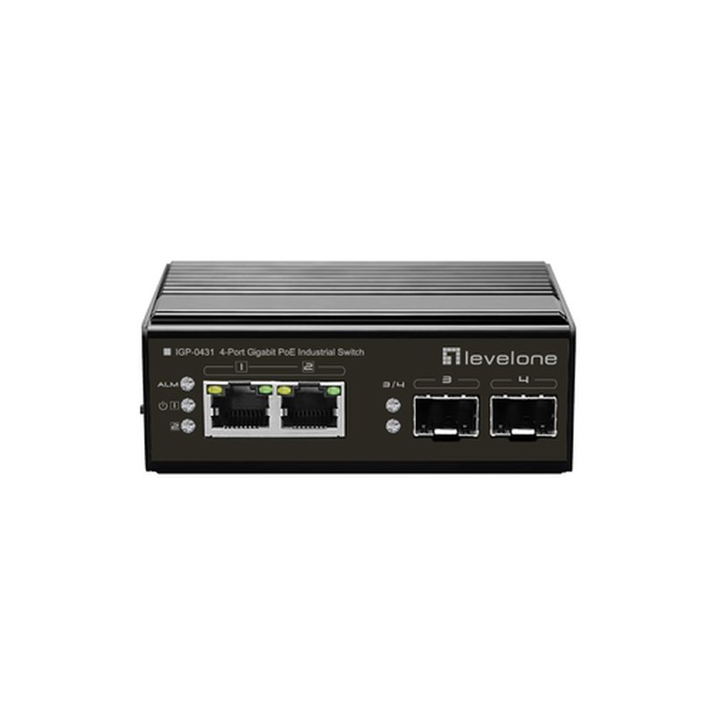 LevelOne IGP-0431 switch Gigabit Ethernet (10/100/1000) Energía sobre Ethernet (PoE) Negro