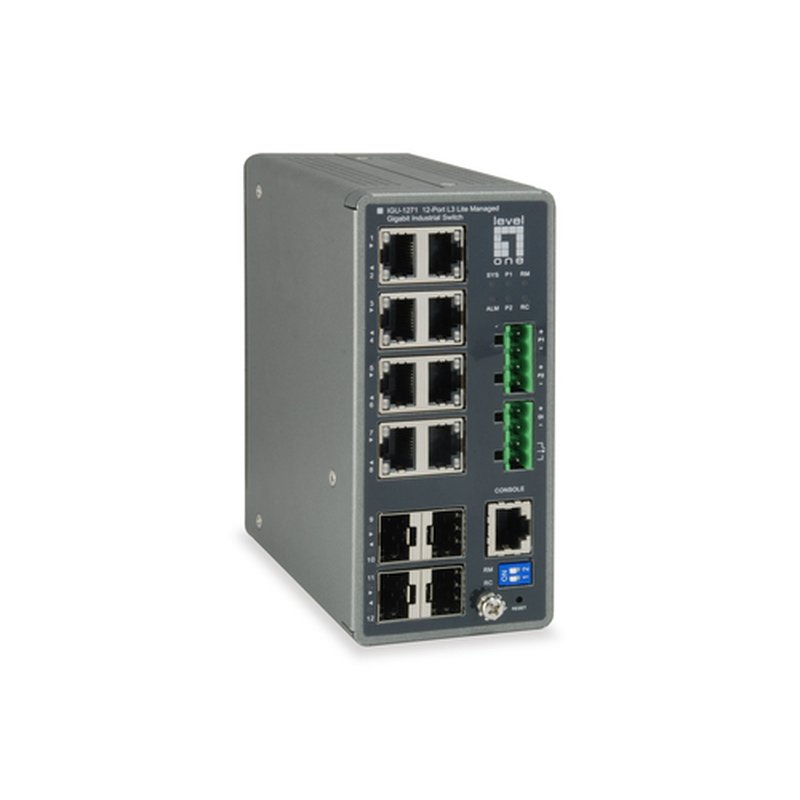 LevelOne IGU-1271 switch Gestionado L3 Gigabit Ethernet (10/100/1000) Gris