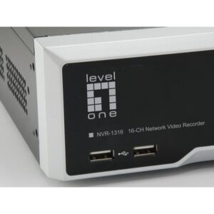 LevelOne NVR-1316 Grabadore de vídeo en red (NVR) Negro