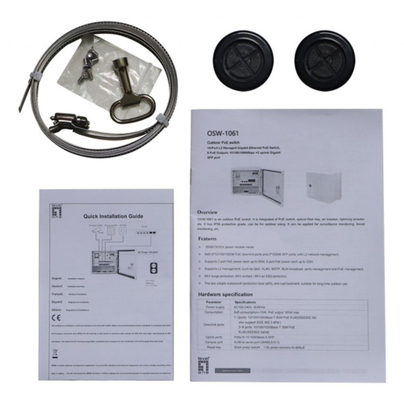 LevelOne OSW-1061 switch Gestionado L2 2.5G Ethernet (100/1000/2500) Energía sobre Ethernet (PoE) Negro - Imagen 4