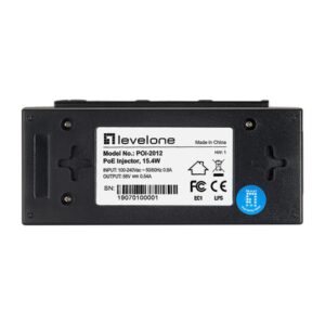 LevelOne POI-2012 adaptador e inyector de PoE Ethernet rápido 52 V