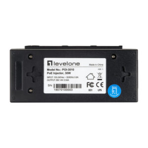 LevelOne POI-3010 adaptador e inyector de PoE Ethernet rápido, Gigabit Ethernet 52 V