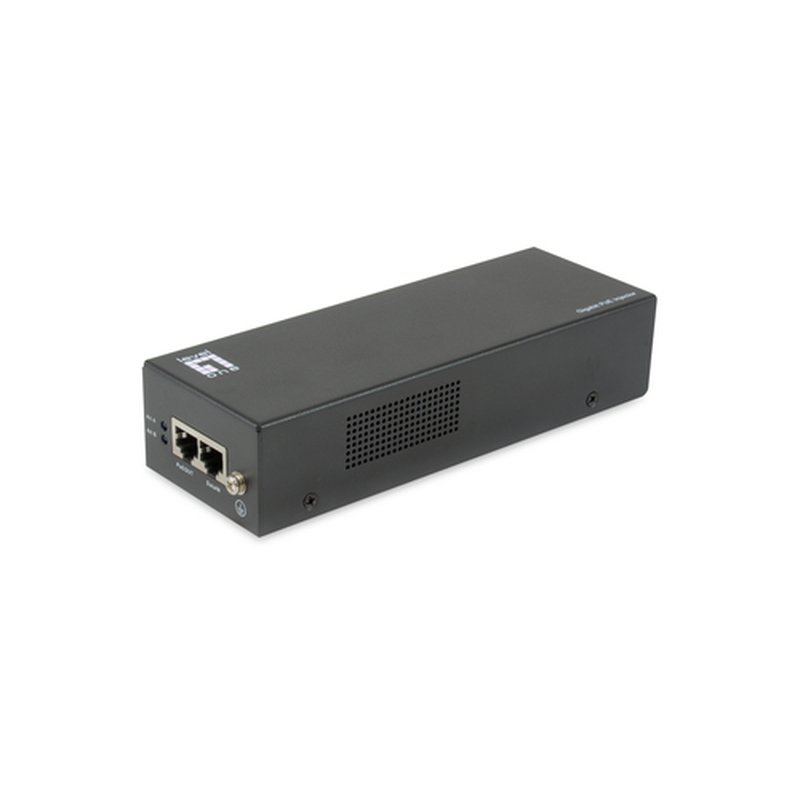 LevelOne POI-5003 adaptador e inyector de PoE Ethernet rápido, Gigabit Ethernet