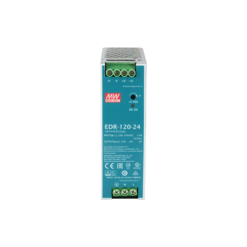 LevelOne POW-2441 unidad de fuente de alimentación 120 W Color menta, Plata