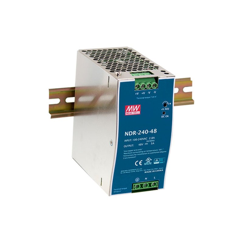 LevelOne POW-4851 unidad de fuente de alimentación 240 W Azul, Plata