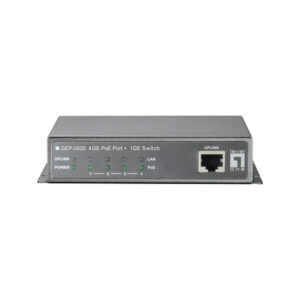LevelOne Switch Gigabit Ethernet PoE de 8 puertos, 61.6W, 802.3af PoE, 4 Puertos PoE