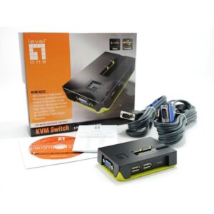 LevelOne Switch KVM de 2 puertos USB