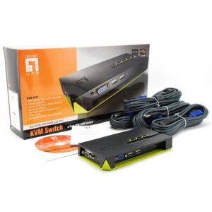 LevelOne Switch KVM de 4 puertos USB