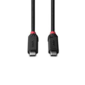 Lindy 37000 cable USB USB4 Gen 3x2 0,5 m USB C Negro