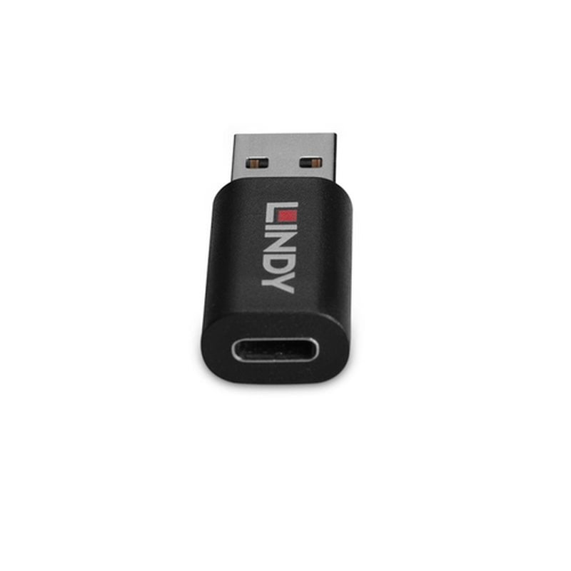 Lindy 71264 cambiador de género para cable USB Type A USB Type C Negro Lindy 71264 cambiador de género para cable USB Type A USB Type C Negro - Imagen 3