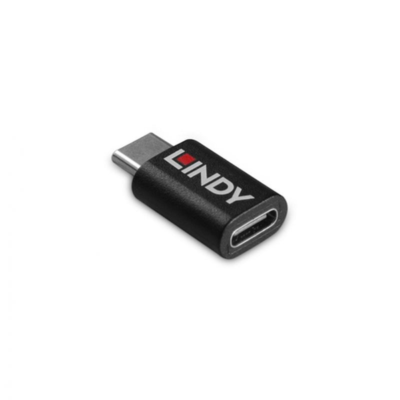 Lindy 71265 cambiador de género para cable USB Type C Negro - Imagen 2