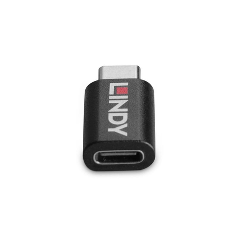 Lindy 71265 cambiador de género para cable USB Type C Negro - Imagen 3