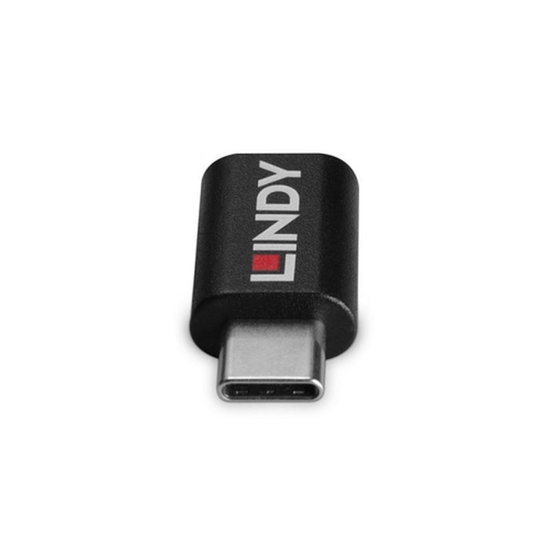 Lindy 71265 cambiador de género para cable USB Type C Negro - Imagen 4