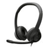 Logitech Auriculares con Cable H390 para PC/Portátil, Auriculares Estéreo con Micrófono con Supresión de Ruido, USB-C, Controles en línea, funciona con Chromebook