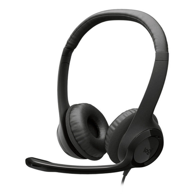 Logitech Auriculares con Cable H390 para PC/Portátil, Auriculares Estéreo con Micrófono con Supresión de Ruido, USB-C, Controles en línea, funciona con Chromebook Logitech Auriculares con Cable H390 para PC/Portátil, Auriculares Estéreo con Micrófono con Supresión de Ruido, USB-C, Controles en línea, funciona con Chromebook