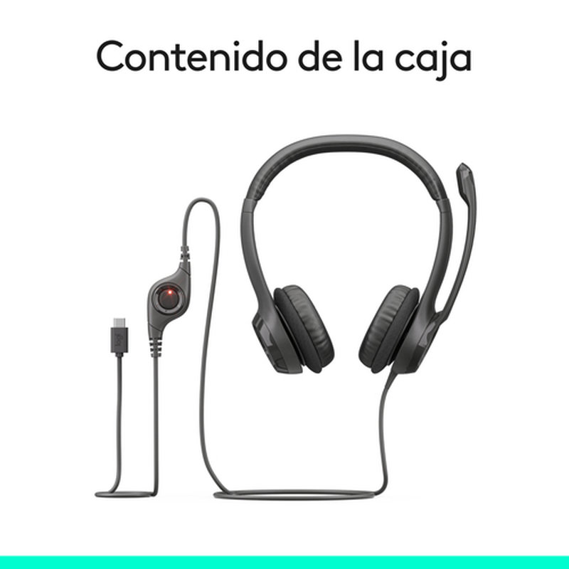 Logitech Auriculares con Cable H390 para PC/Portátil, Auriculares Estéreo con Micrófono con Supresión de Ruido, USB-C, Controles en línea, funciona con Chromebook Logitech Auriculares con Cable H390 para PC/Portátil, Auriculares Estéreo con Micrófono con Supresión de Ruido, USB-C, Controles en línea, funciona con Chromebook - Imagen 15